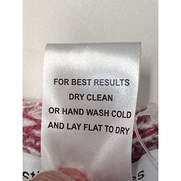 Stitches & Stripes Acrylic Scarf~Size OS~Pink Orange Pashmina~Stitch Fix NWT - Picture 9 of 9